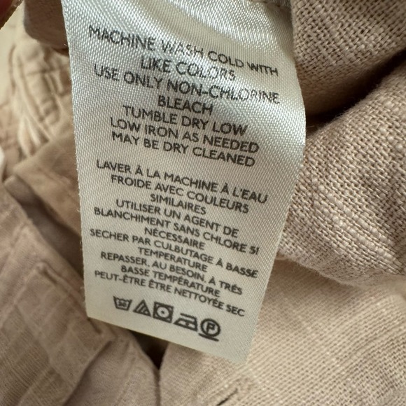 Free People Womens Say So Pleated Trouser Shorts Cotton Pebble Sz 6 - Picture 13 of 13